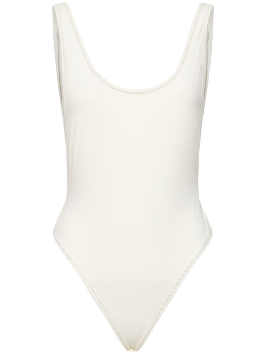 Reina Olga: Pamela one piece swimsuit - White - women_0 | Luisa Via Roma