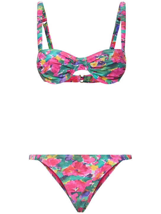 Reina Olga: Marti printed bikini set - Multicolor - women_0 | Luisa Via Roma