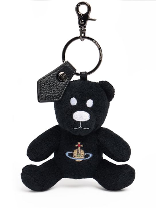 Vivienne Westwood: Toweling Teddy Bear cotton keyring - women_0 | Luisa Via Roma