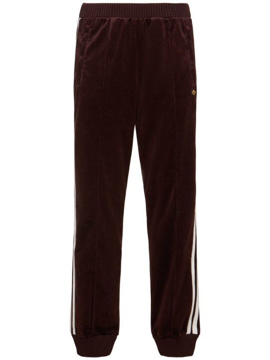 adidas Originals: Velvet track pants - women_0 | Luisa Via Roma