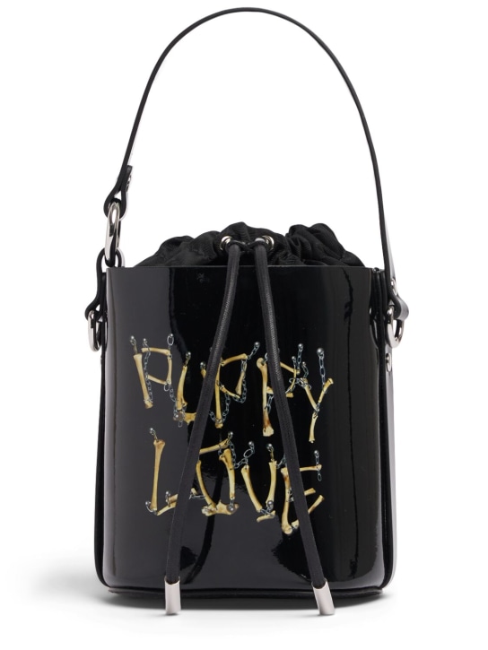 Vivienne Westwood: Daisy抽绳皮革水桶包 - Bones N Chain - women_0 | Luisa Via Roma