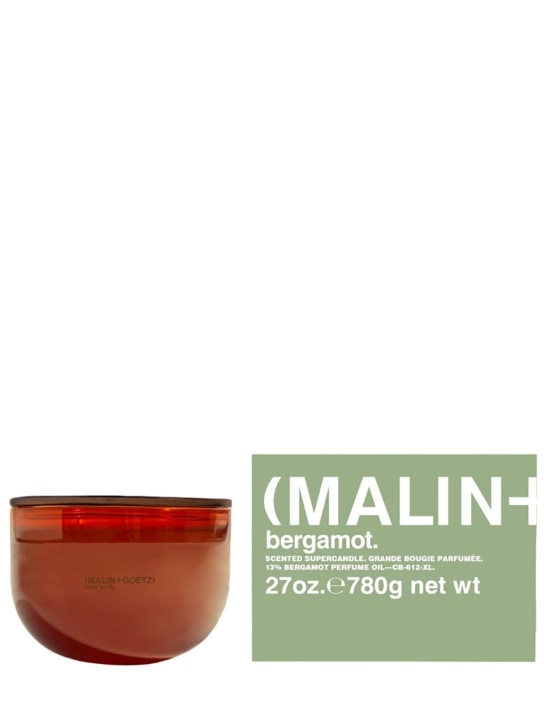 Malin + Goetz: 780gr Bergamot super candle - Transparent - beauty-men_0 | Luisa Via Roma