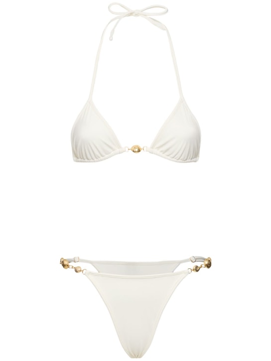 Reina Olga: Splash triangle bikini set - White - women_0 | Luisa Via Roma