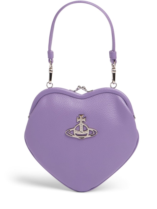 Vivienne Westwood: Belle Heart Frame faux leather bag - Purple - women_0 | Luisa Via Roma