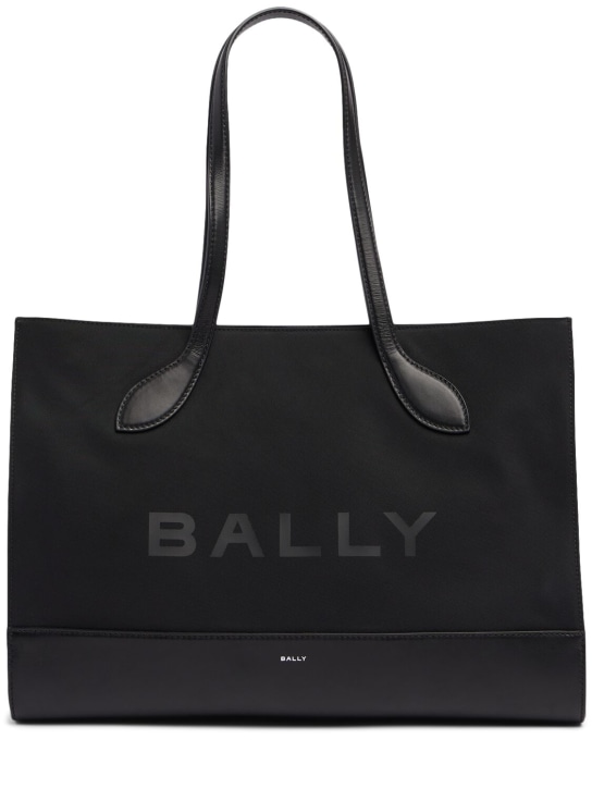 Bally: EW Bar Keep On tote bag - Multiblack - women_0 | Luisa Via Roma