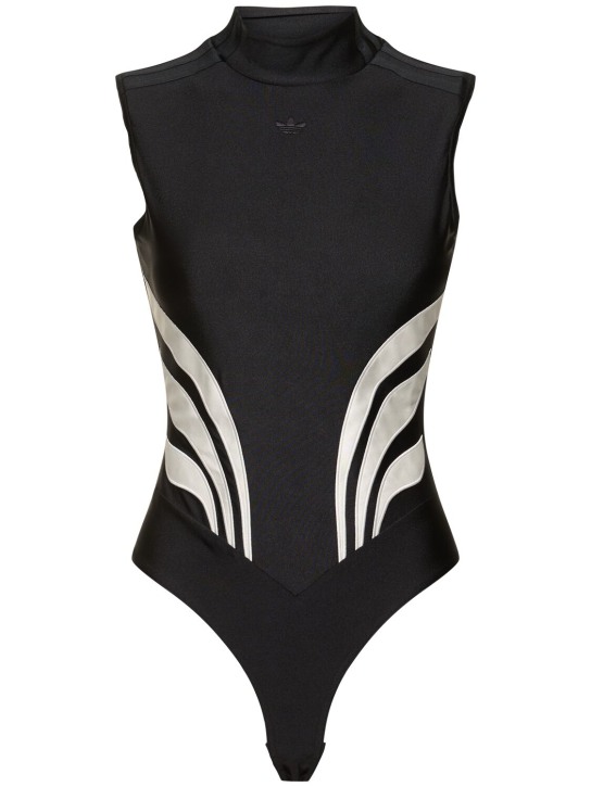 adidas Originals: Atlanta bodysuit - Black/White - women_0 | Luisa Via Roma