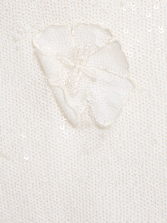 Rotate: Minigonna Saje con paillettes e fiori - Bianco - women_3 | Luisa Via Roma