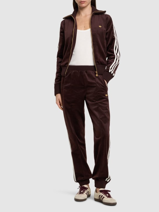 adidas Originals: Velvet track pants - women_1 | Luisa Via Roma