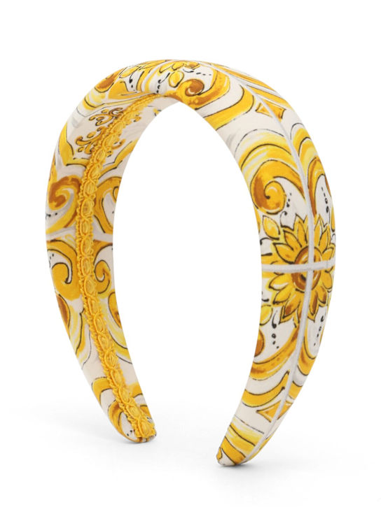 Dolce&Gabbana: Maiolica コットンカチューシャ - kids-girls_0 | Luisa Via Roma