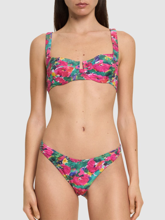 Reina Olga: Brigitte printed bikini set - Multicolor - women_1 | Luisa Via Roma