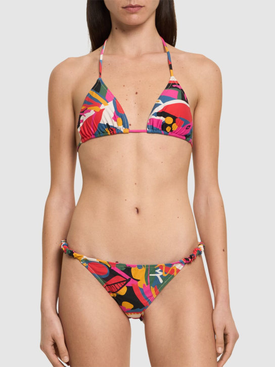 Reina Olga: Bikini triangle Scrunchie - Multicolore - women_1 | Luisa Via Roma