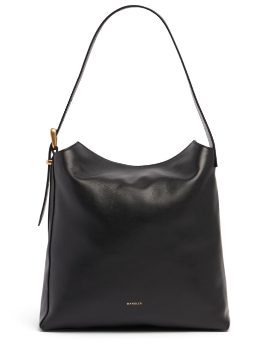 Wandler: Marli leather shoulder bag - 블랙 - women_0 | Luisa Via Roma