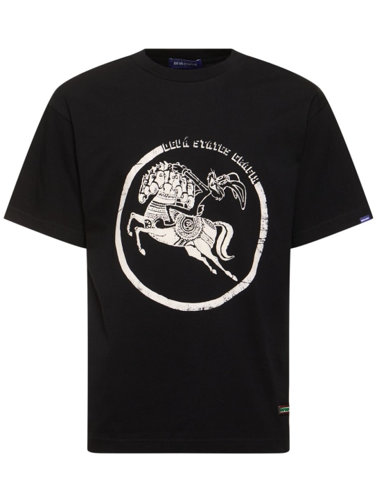 Deva States: Geo printed t-shirt - Black - men_0 | Luisa Via Roma