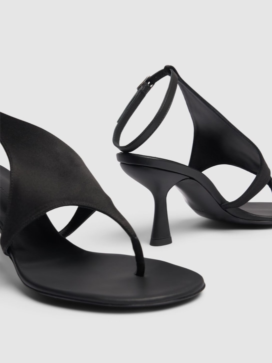 Christopher Esber: 70mm Bo Diamond leather sandals - Black - women_3 | Luisa Via Roma