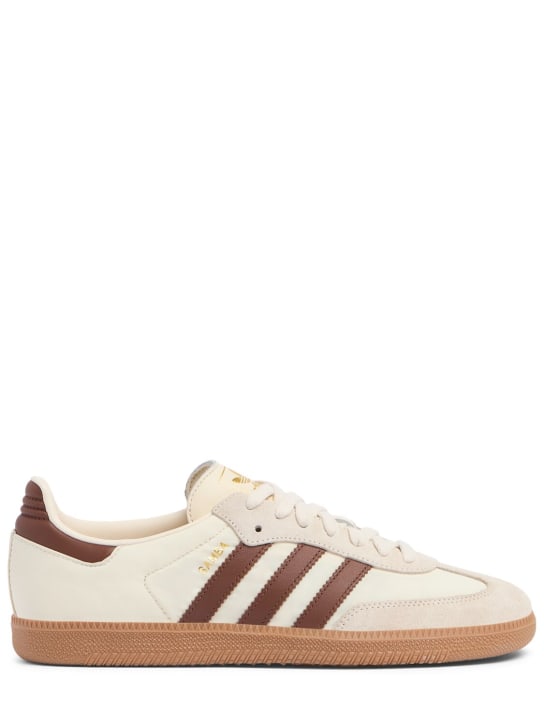 adidas Originals: Sneakers "Samba OG" - Weiß/Beige - men_0 | Luisa Via Roma