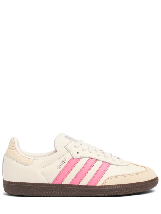 adidas Originals: Samba OG sneakers - White/Pink - women_0 | Luisa Via Roma