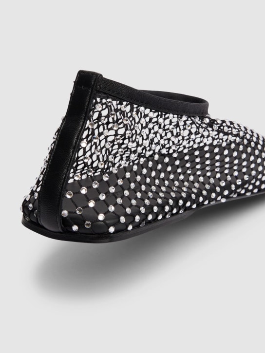 Christopher Esber: 5mm Minette mesh flats - Black - women_3 | Luisa Via Roma