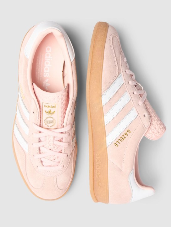 adidas Originals: Gazelle Indoor运动鞋 - 粉色/白色 - men_3 | Luisa Via Roma