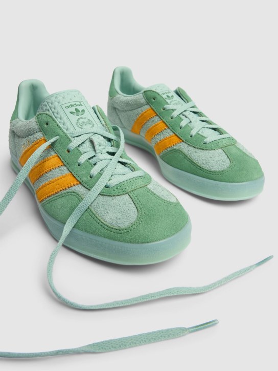 adidas Originals: Gazelle Indoor sneakers - Green/Yellow - men_1 | Luisa Via Roma