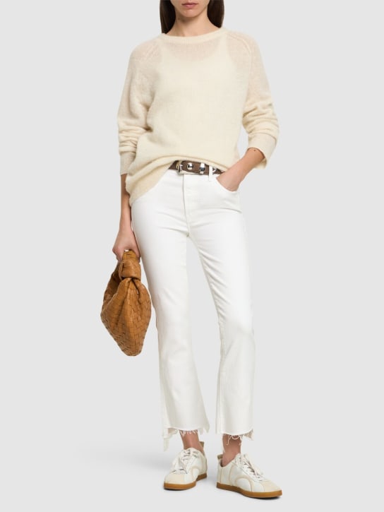 Mother: The Insider crop fray jeans - women_1 | Luisa Via Roma