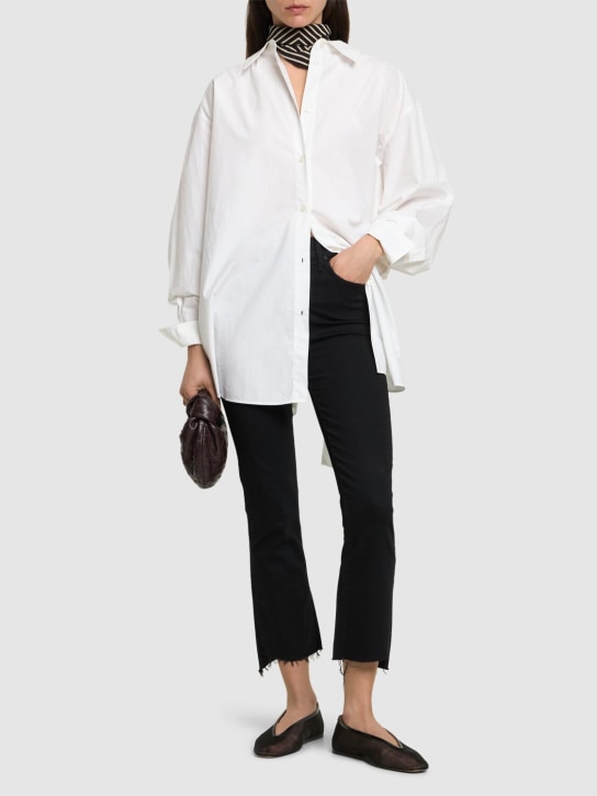 Mother: The Insider cotton blend jeans - Siyah - women_1 | Luisa Via Roma