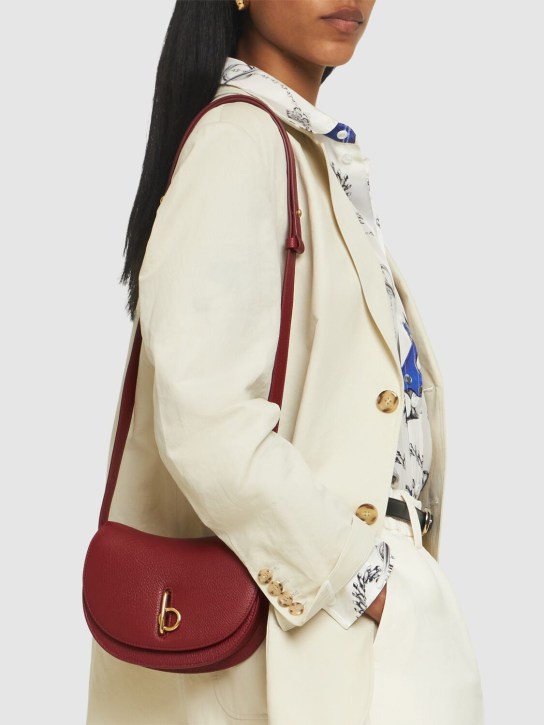 Burberry: MN Rocking Horse leather shoulder bag - Ruby - women_1 | Luisa Via Roma