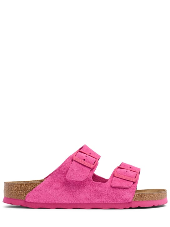 BIRKENSTOCK: Arizona suede sandals - Fuşya - women_0 | Luisa Via Roma