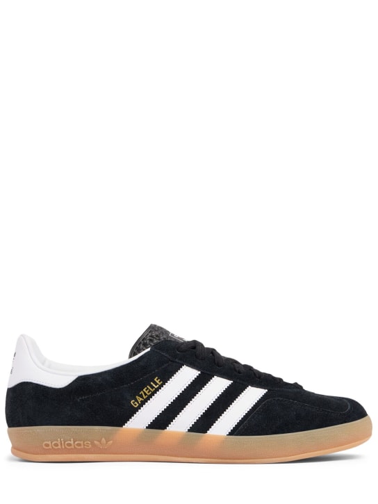 adidas Originals: Gazelle Indoor sneakers - Black/White - men_0 | Luisa Via Roma