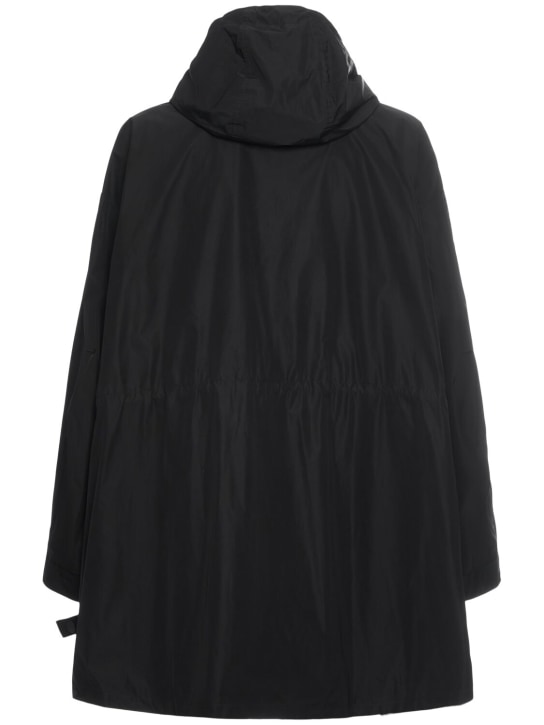 Dolce&Gabbana: Logo plaque hooded parka - Black - men_3 | Luisa Via Roma