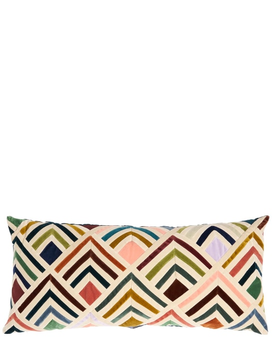 Christina Lundsteen: Tallulah cotton cushion - Multicolor - ecraft_0 | Luisa Via Roma