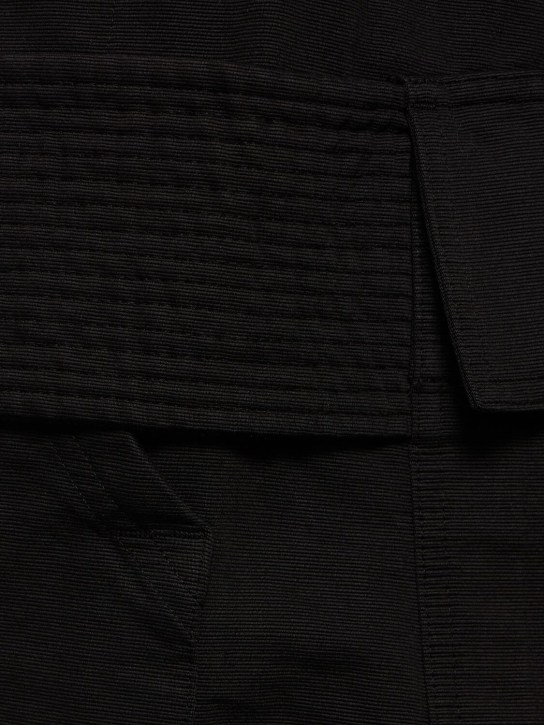 Rick Owens DRKSHDW: Pantalon à cordons en coton Creatch Cargo - Noir - men_1 | Luisa Via Roma