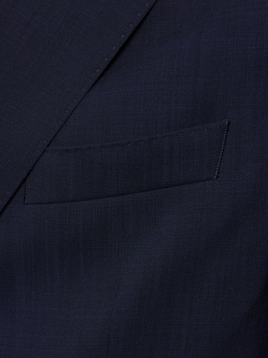 Boss: Hanry double breasted wool suit - Dark Blue - men_1 | Luisa Via Roma