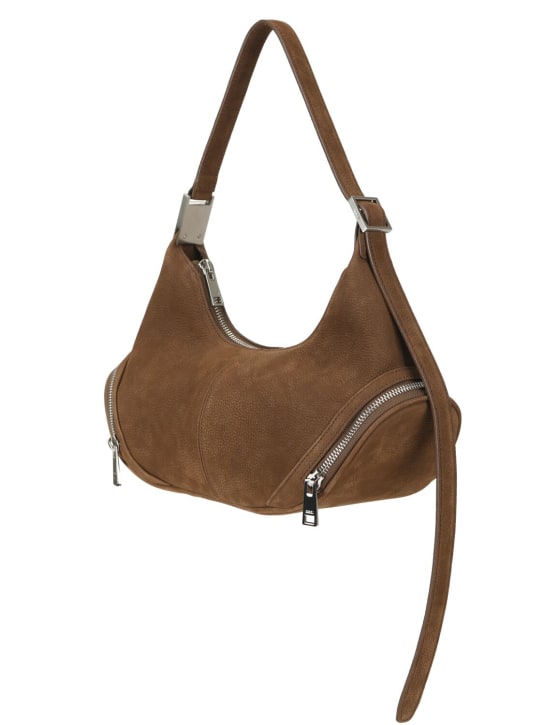 Osoi: Cargo Hobo nubuck shoulder bag - Brown - women_1 | Luisa Via Roma