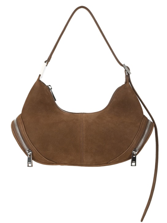 Osoi: Cargo Hobo nubuck shoulder bag - Brown - women_0 | Luisa Via Roma