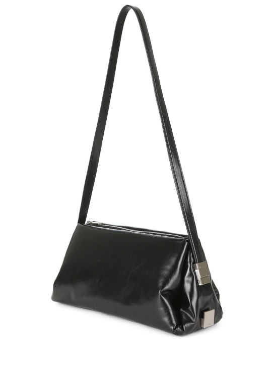 Osoi: Pillow Bow leather shoulder bag - Black - women_1 | Luisa Via Roma