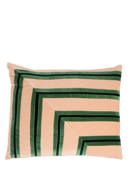 Christina Lundsteen: Jade cotton cushion - Pink - ecraft_0 | Luisa Via Roma