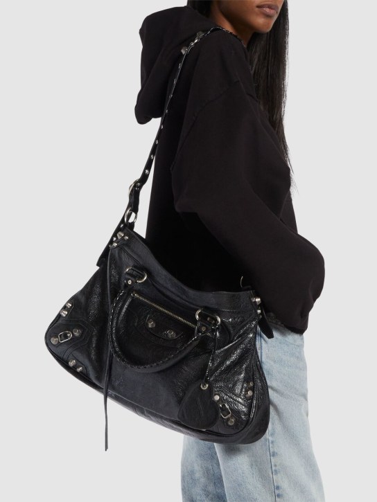 Balenciaga: Neo Cagole XL leather tote bag plus - Black - women_1 | Luisa Via Roma