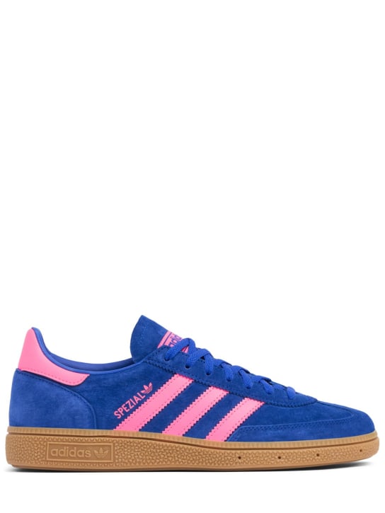 adidas Originals: Sneakers "Handball Spezial" - Blau/Pink - women_0 | Luisa Via Roma