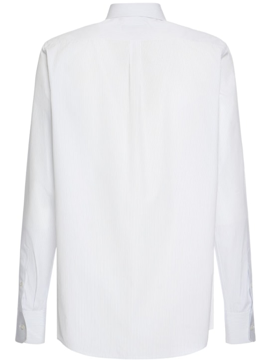 Striped cotton poplin shirt - Thumbnail 2