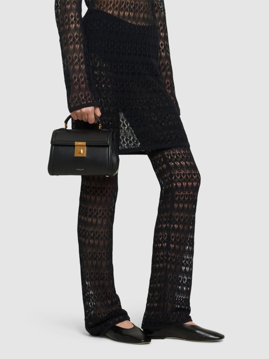 DeMellier: Paris smooth leather top handle bag - Black - women_1 | Luisa Via Roma