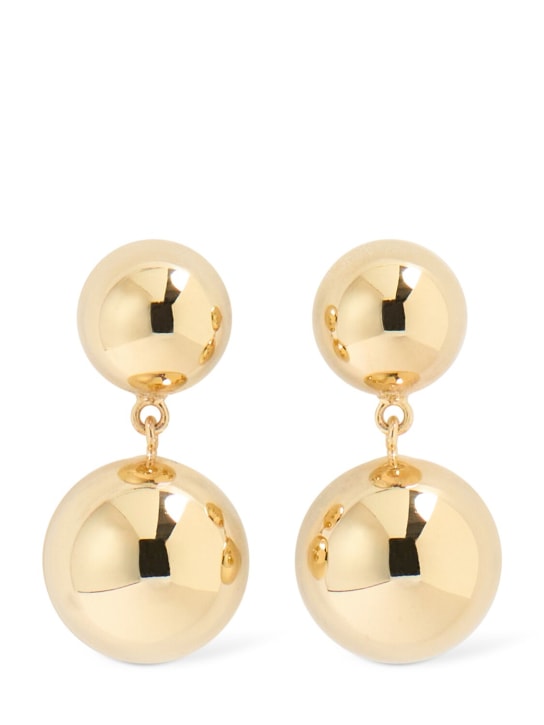 LIÉ STUDIO: Caroline stud earrings - Gold - women_0 | Luisa Via Roma