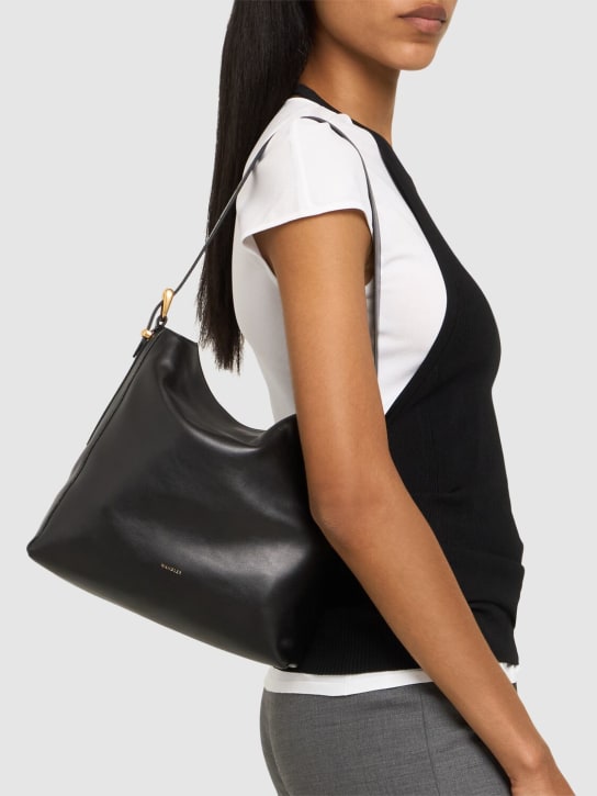 Wandler: Marli leather shoulder bag - Black - women_1 | Luisa Via Roma