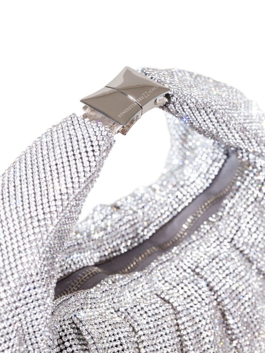 Benedetta Bruzziches: Handtasche mit Kristallen „Yennefer“ - Crystal Silver - women_1 | Luisa Via Roma