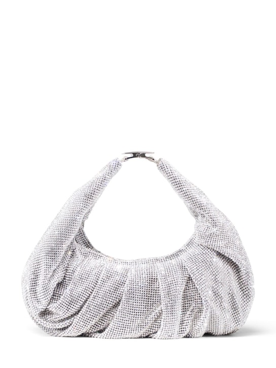 Benedetta Bruzziches: Yennefer crystal top handle bag - Crystal Silver - women_0 | Luisa Via Roma