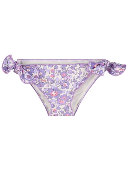 Mc2 Saint Barth: Flower print bikini bottoms - Multicolor - kids-girls_0 | Luisa Via Roma
