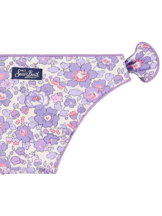 Mc2 Saint Barth: Flower print bikini bottoms - Renkli - kids-girls_1 | Luisa Via Roma