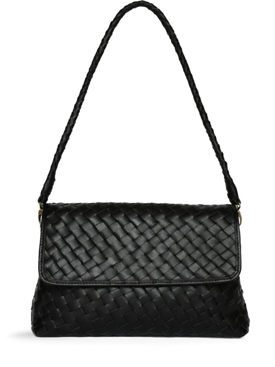 Bembien: Madeleine leather shoulder bag - Siyah - women_0 | Luisa Via Roma