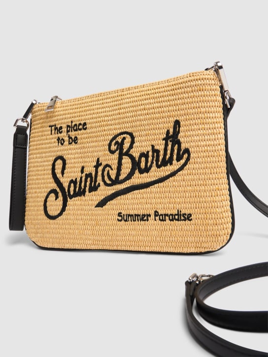 Mc2 Saint Barth: Woven pouch w/ logo - Bej - kids-girls_1 | Luisa Via Roma