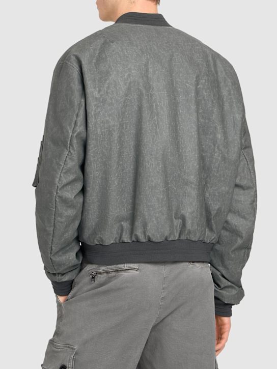 Dolce&Gabbana: Classic flight bomber jacket - Grey - men_2 | Luisa Via Roma