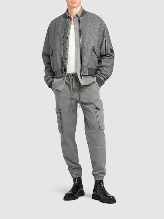 Dolce&Gabbana: Classic flight bomber jacket - Grey - men_1 | Luisa Via Roma